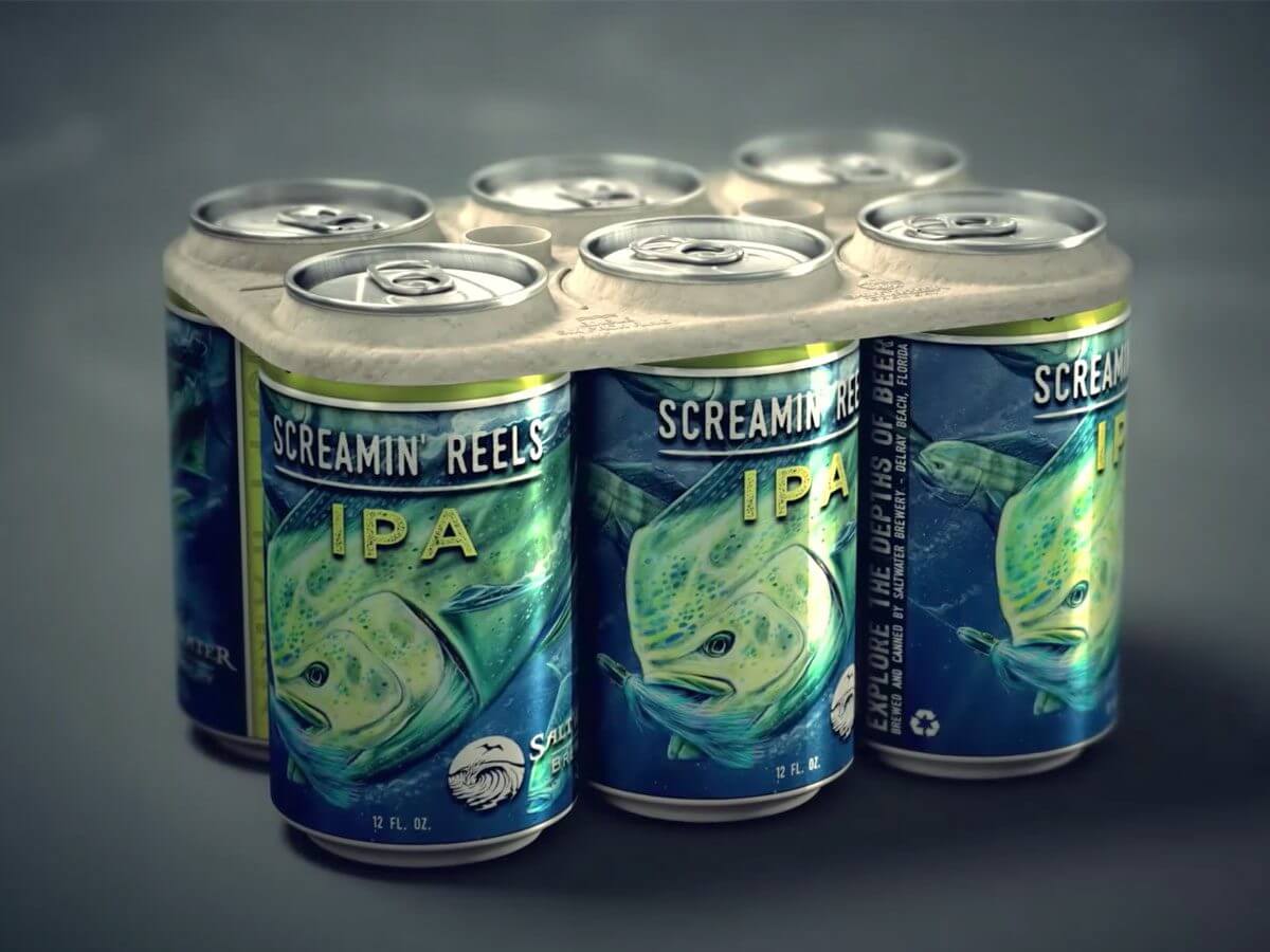saltwater brewery edible six pack rings